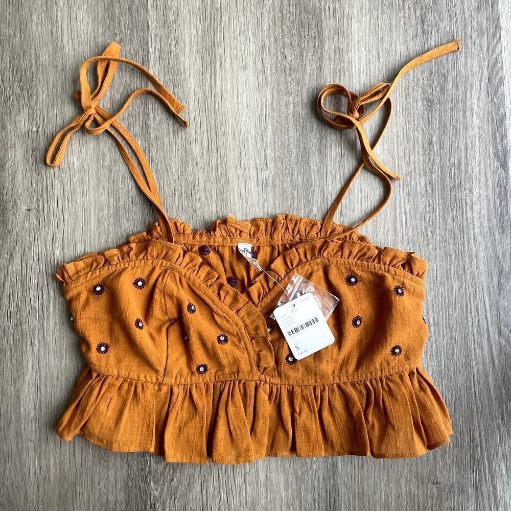 NWT Free People On a Star Crop Cami Small​​​​